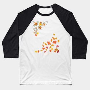 Falling leaves Baseball T-Shirt